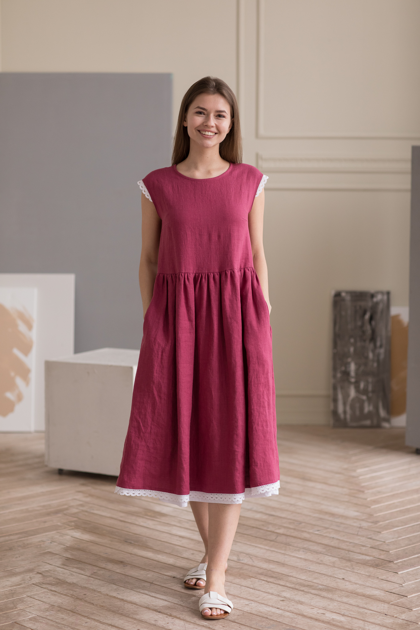 «Molly» dress in berry color