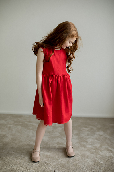 Платье «Молли» красного цвета